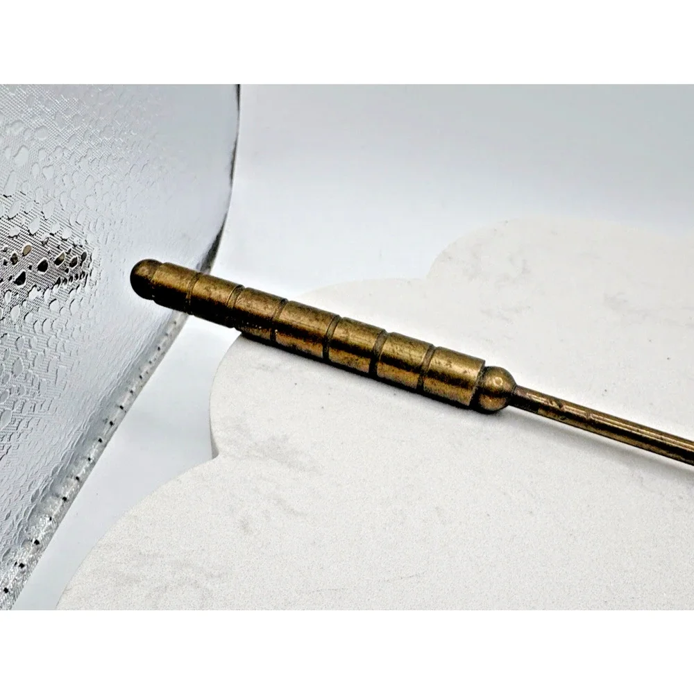 Brass Candle Snuffer Hinged Cone Snuff 2.5